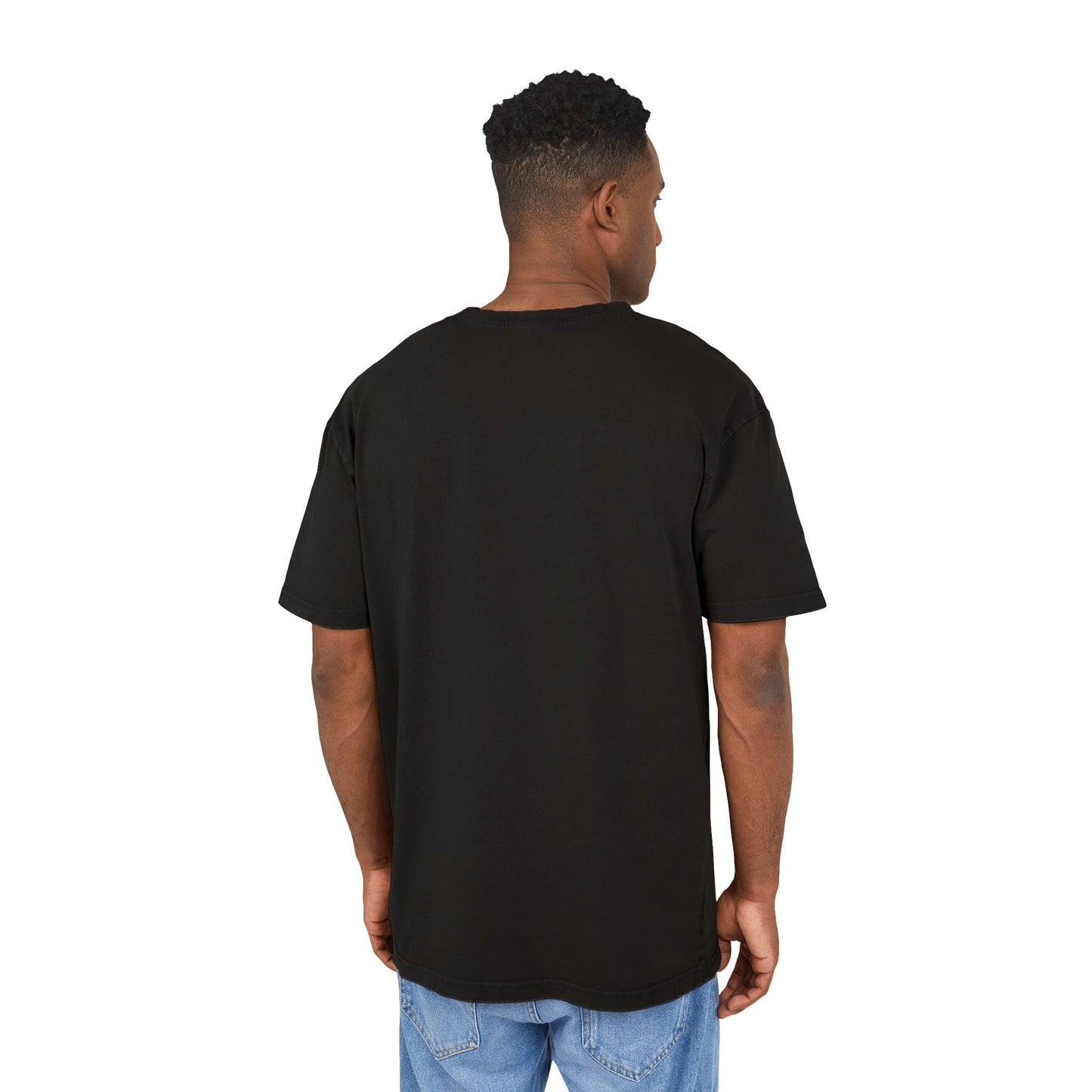 tjur Men's Acid Washed Oversized Tee - Vintage Bull Graphic