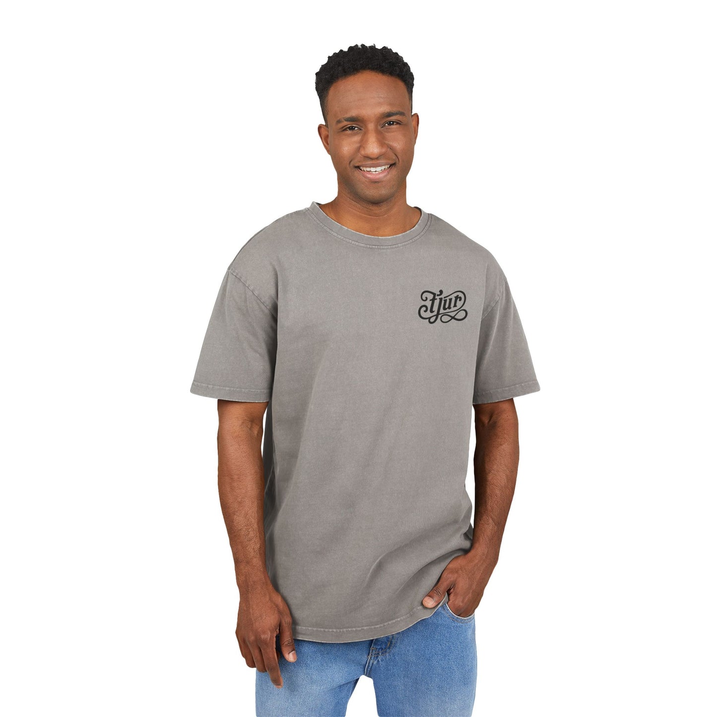 tjur Men's Acid Washed Oversize Tee