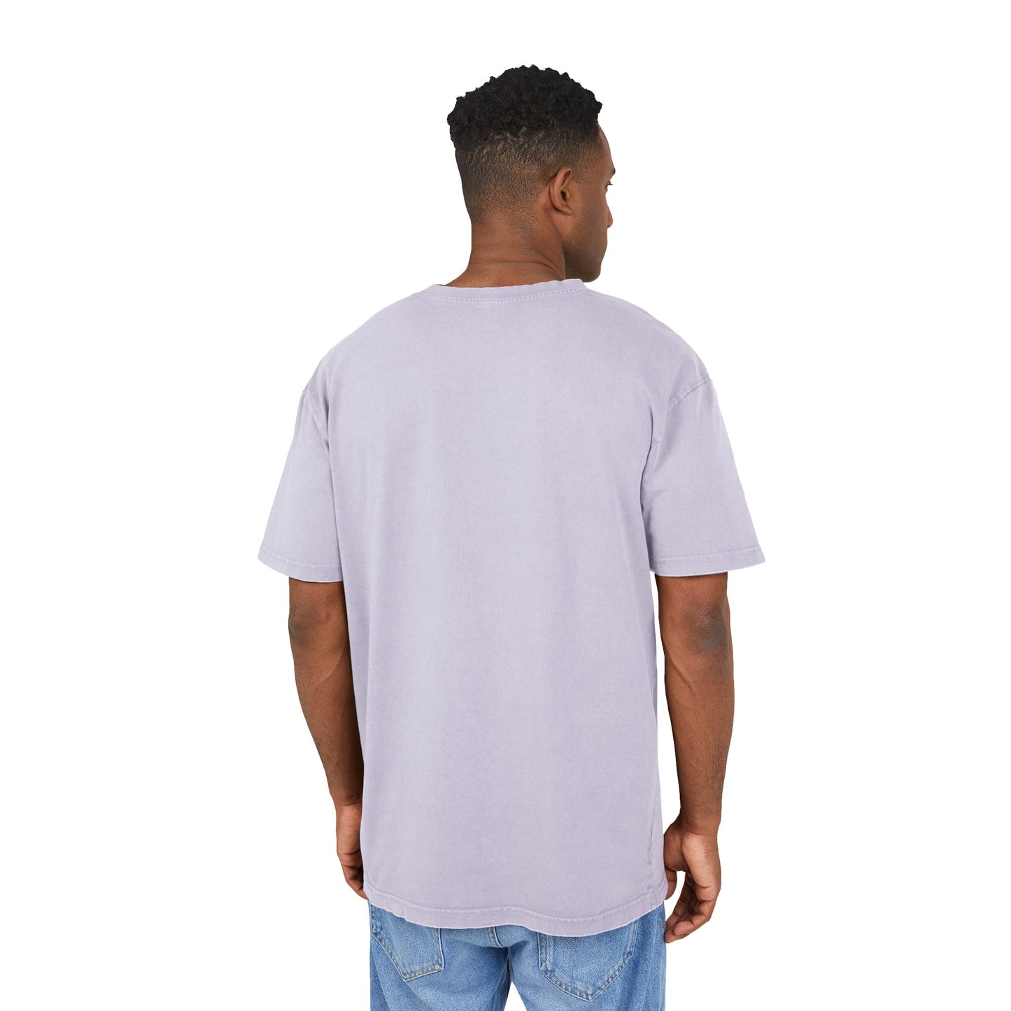 tjur Men's Acid Washed Oversized Tee - Vintage Bull Graphic
